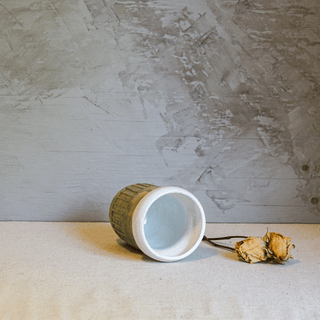 Vase n.102 | Blanc et vert - FACE