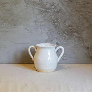 Vase n.85 | Blanc avec anses - FACE