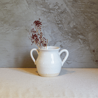 Vase n.85 | Blanc avec anses - FACE