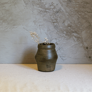 Vase n.89 | Terre et anthracite - FACE