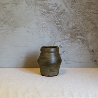 Vase n.89 | Terre et anthracite - FACE