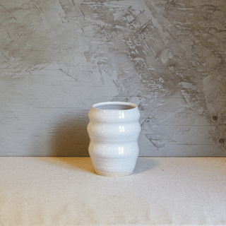 Vase n.91 | Blanc ondulé - FACE