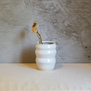 Vase n.91 | Blanc ondulé - FACE