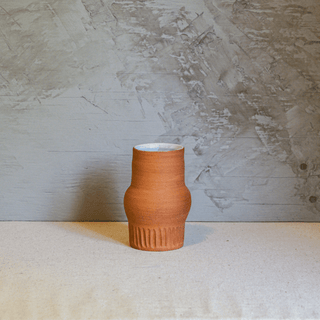 Vase n.96 | Orange et Blanc - FACE