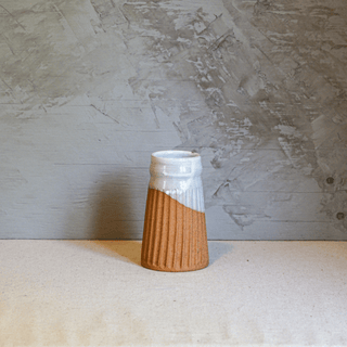 Vase n.99 | Orange et Blanc - FACE