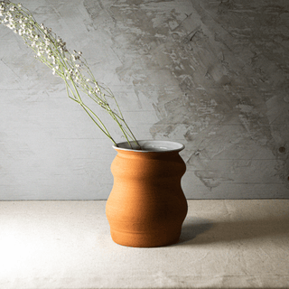 Vase n.17 | Orange et Blanc - FACE